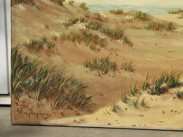 Ölbild auf Leinwand "Dünenlandschaft" ~ signiert Wim Nefkens