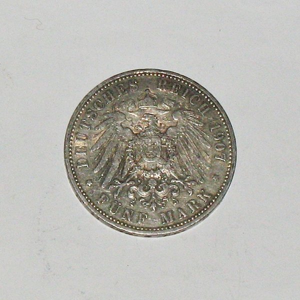 5 Mark 1907 ~ Kaiser Wilhelm II.