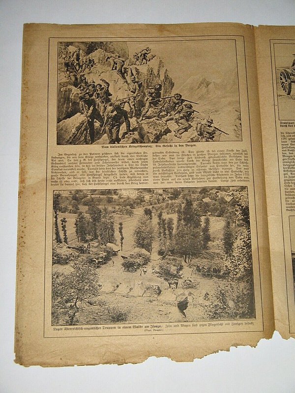 5x Illustrierte Kriegs-Zeitung von 1915