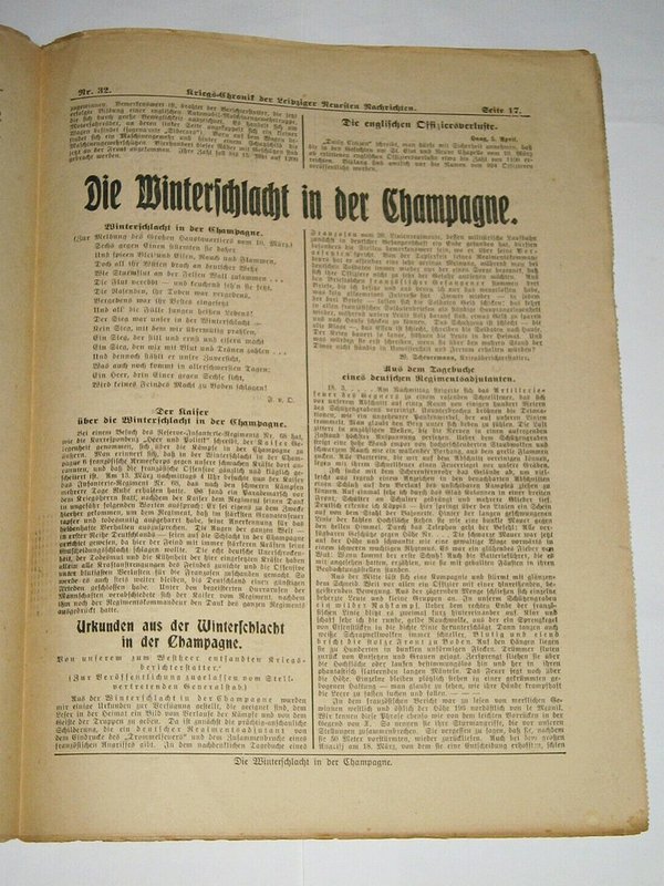 6x Kriegs-Chronik 1915 ~ Leipziger Neueste Nachrichten