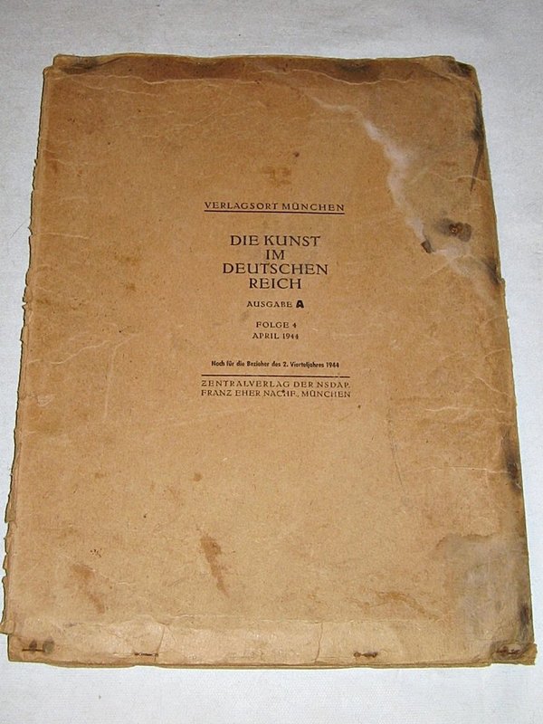 Die Kunst im Deutschen Reich ~ 6 Ausgaben von Dezember 1943 bis Mai 1944