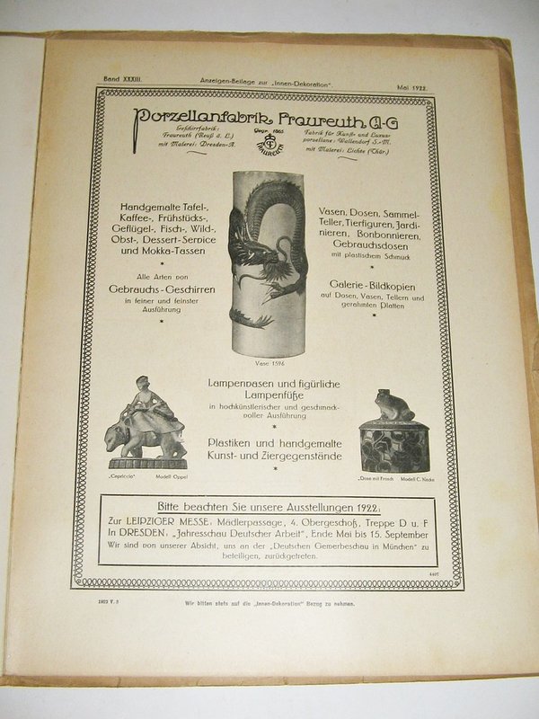 Innendekoration - Ausgabe Mai 1922