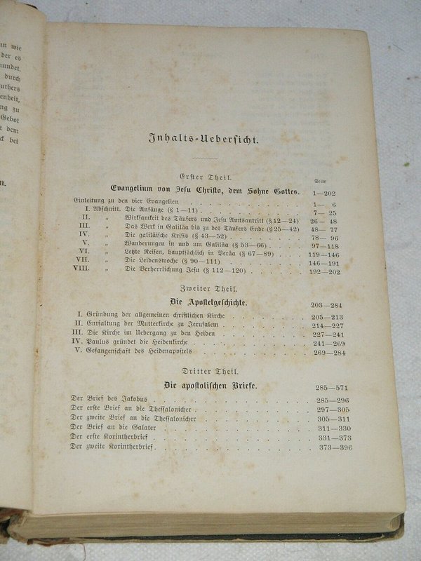 Handbuch der Bibelerklärung - Erster und Zweiter Band ~ 1878