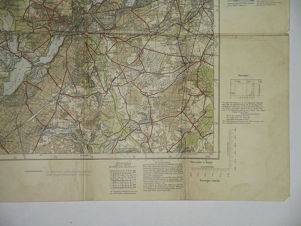 Karte Rathenow Spandau Brandenburg Potsdam 1926 ~ Havelland