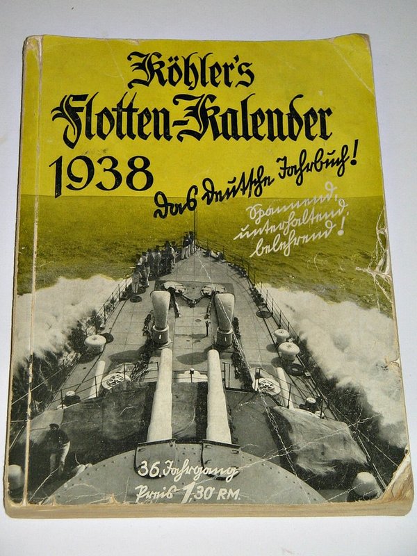 Köhler's Illustrierter Flotten-Kalender 1938
