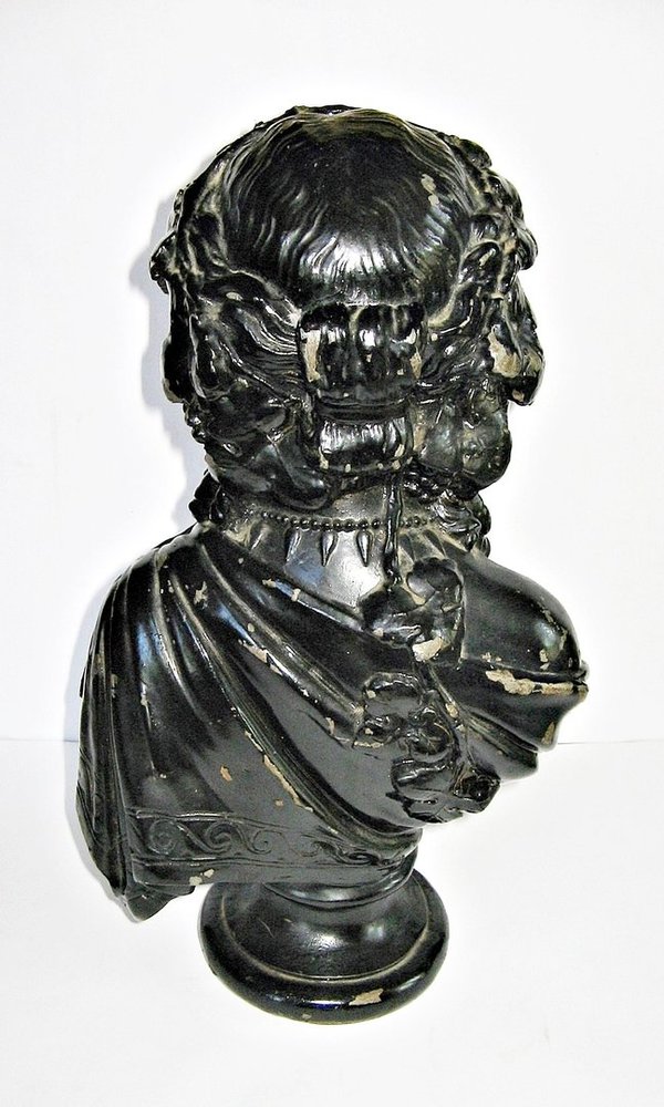 Büste "Griechische Göttin" um 1900 ~ Metall