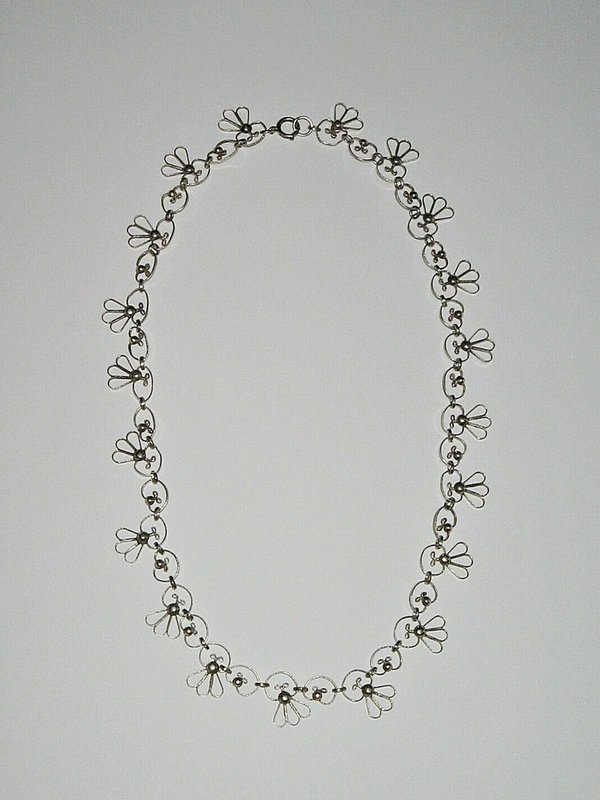 filigrane Damen-Halskette ~ 835er Silber