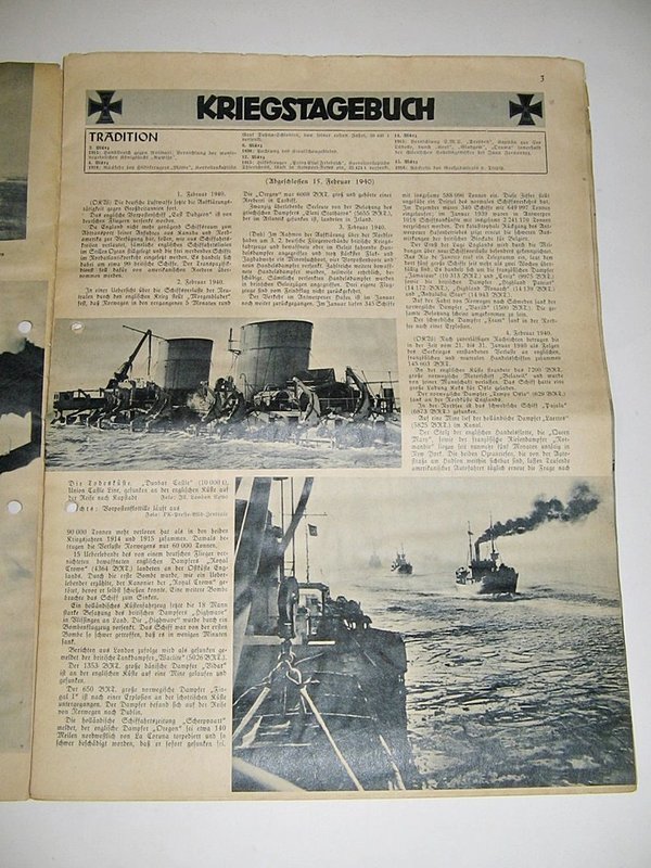 Die Kriegsmarine - Deutsche Marine Zeitung ~ Heft 5 vom 5. März 1940