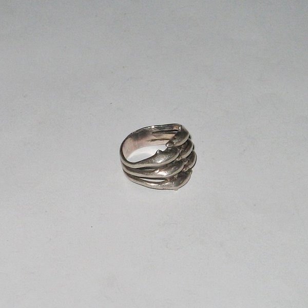 Silber-Ring mit 6 Delfinen ~ Ringgröße 55