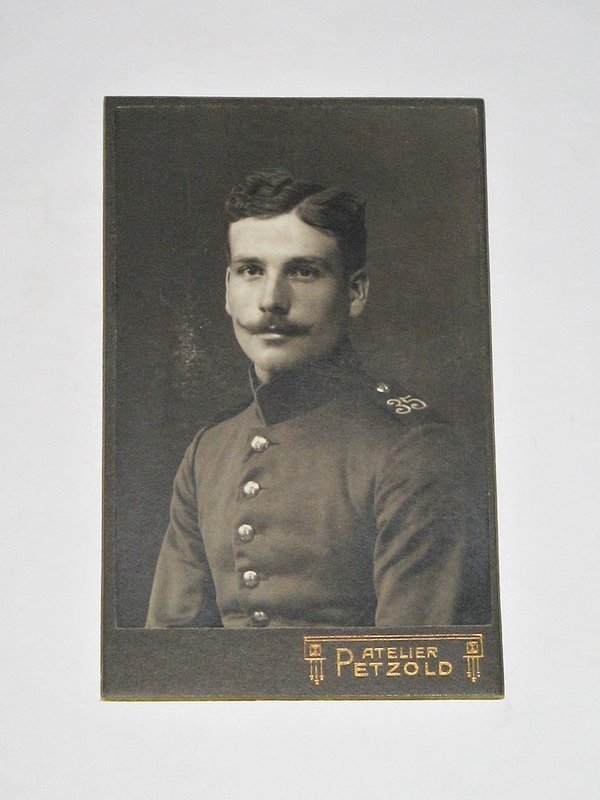 CDV-Foto "Junger Soldat" ~ Brustbild um 1910
