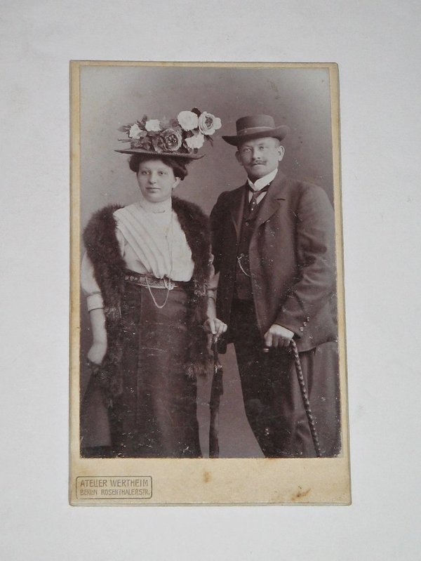 CDV-Foto "Eheleute" um 1910