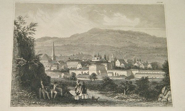 Stahlstich um 1850 ~ Kissingen