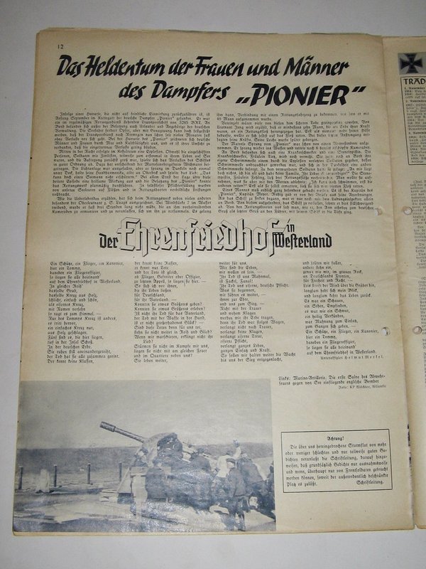 Die Kriegsmarine - Deutsche Marine Zeitung - Heft 21 vom 5. November 1940
