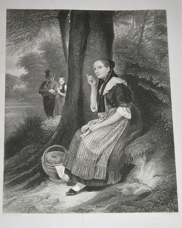 Stahlstich um 1845 ~ Trina