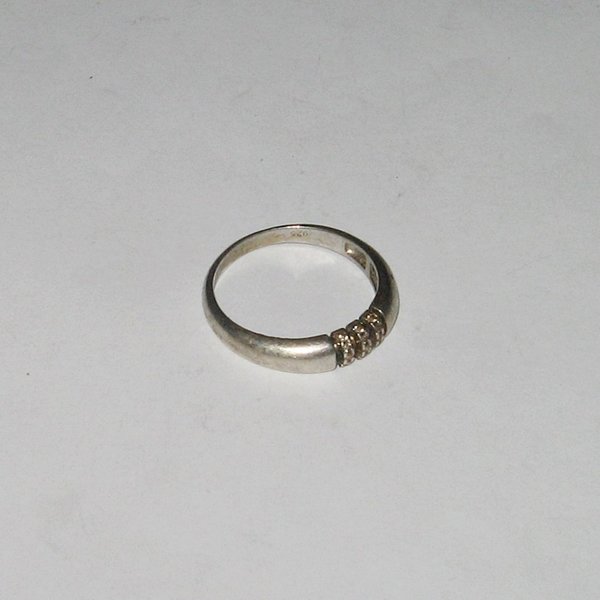 Silber-Ring mit drei Querstreben ~ 925er ~ Ringgröße 60