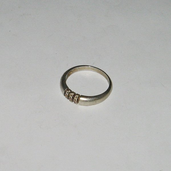 Silber-Ring mit drei Querstreben ~ 925er ~ Ringgröße 60