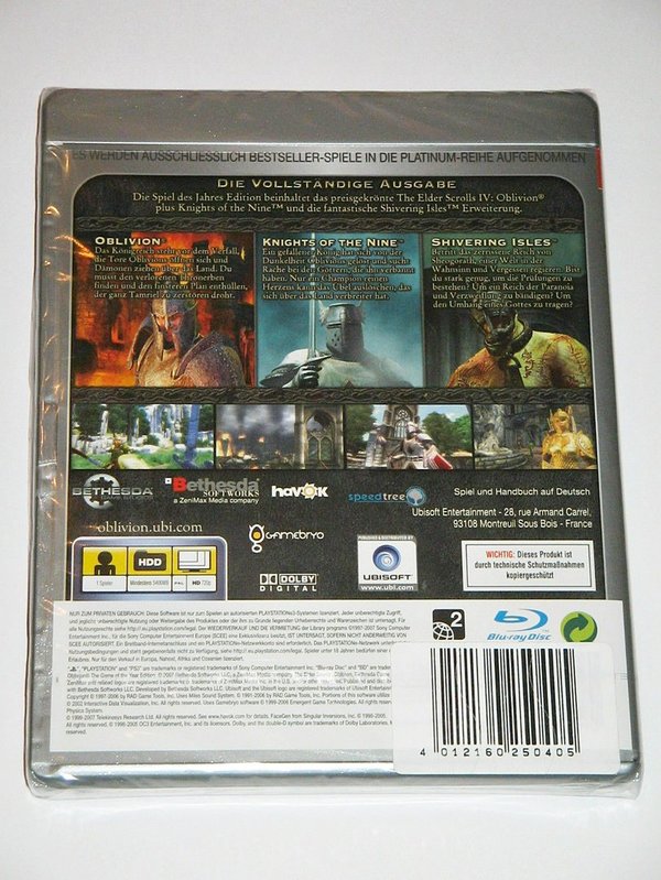 Oblivion - The Elder Scrolls IV ~ Spiel des Jahres Edition