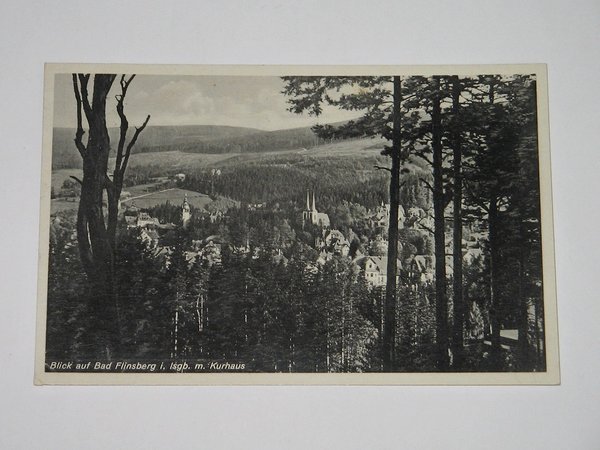 Ansichtskarte Bad Flinsberg - Panorama mit Kurhaus ~ Schlesien