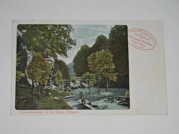Ansichtskarte Edmundsklamm ~ Sächsische Schweiz ~ um 1910