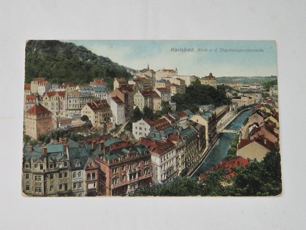 Ansichtskarte Karlsbad - Panorama ~ 1909 ~ Sudetenland