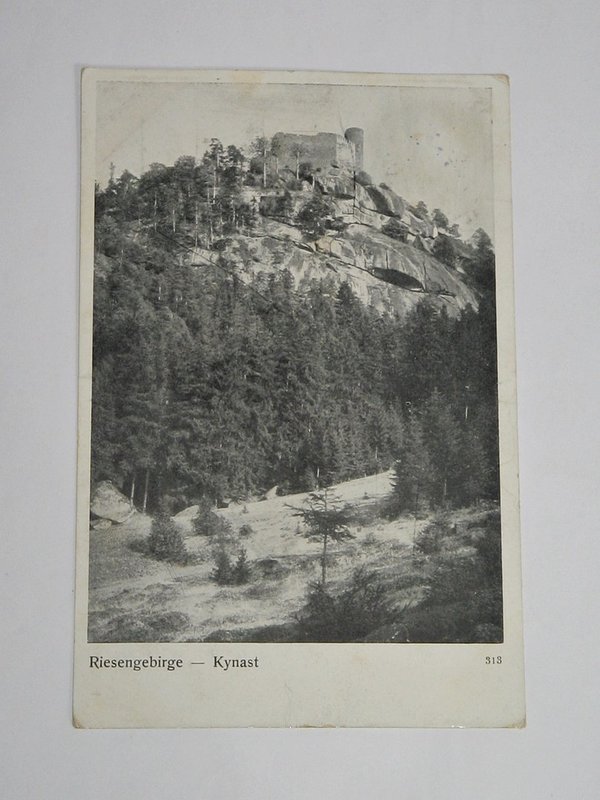 Ansichtskarte Kynast - Riesengebirge ~ gel. 1909