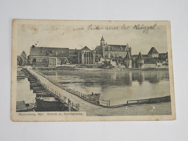 Ansichtskarte Marienburg ~ Feldpost 1914 ~ Westpreußen