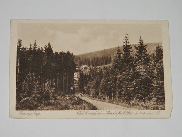 Ansichtskarte Riesengebirge - Zackelfallbaude ~ um 1930