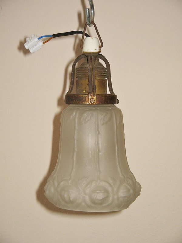 hübsche Flurleuchte um 1910 ~ Dielenlampe