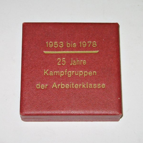 Medaille "25 Jahre Kampfgruppen der Arbeiterklasse"