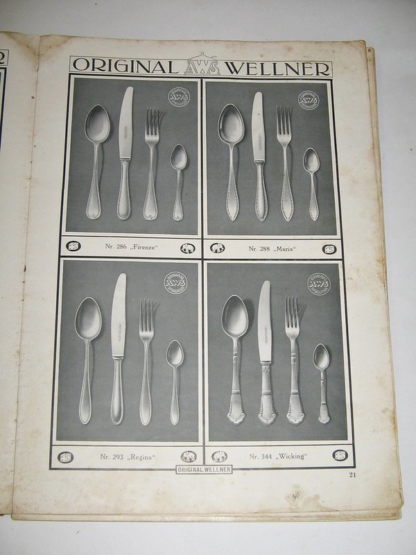 Katalog der Sächsischen Metallwaren-Fabrik August Wellner Söhne / Aue ~ um 1920