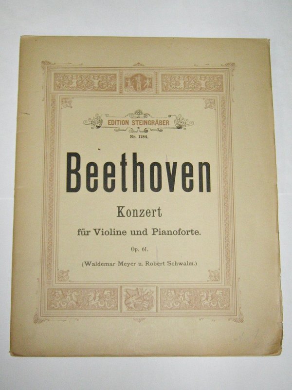 Beethoven - Konzert für Violine und Pianoforte Op. 61