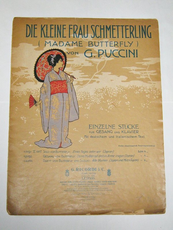 Die kleine Frau Schmetterling von G. Puccini ~ Madame Butterfly