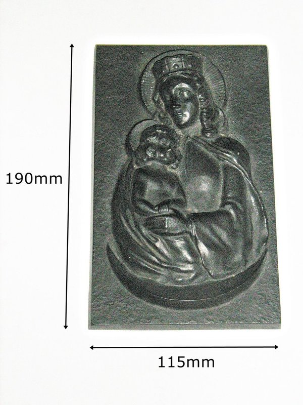 Eisenguss-Relief "Maria mit Kind" ~ Madonna