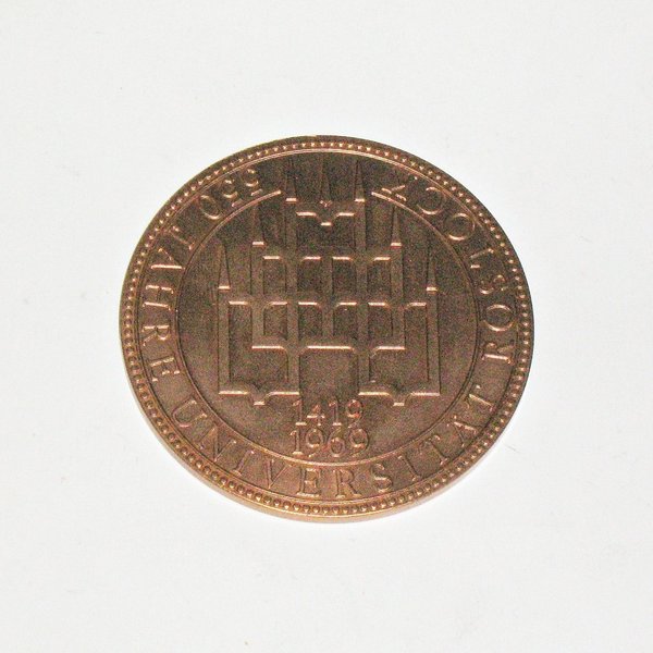 Medaille "550 Jahre Universität Rostock" von 1969