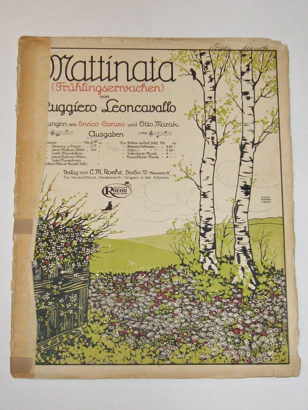 Mattinata von R. Leoncavallo ~ Frühlingserwachen