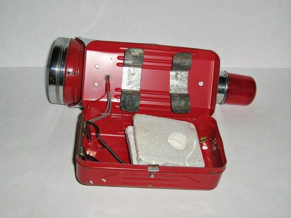 Taschenlampe mit Warnleuchte um 1955