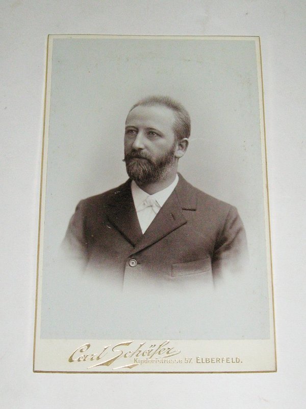 Kabinettfoto "Mann mit Vollbart" ~ um 1900