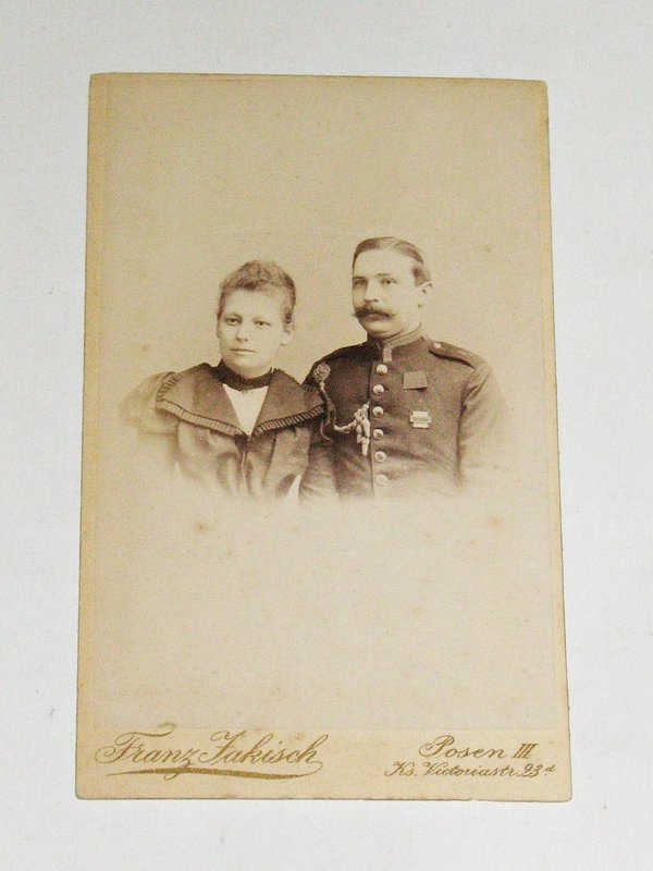CDV-Foto "Ehepaar" ~ Posen um 1890