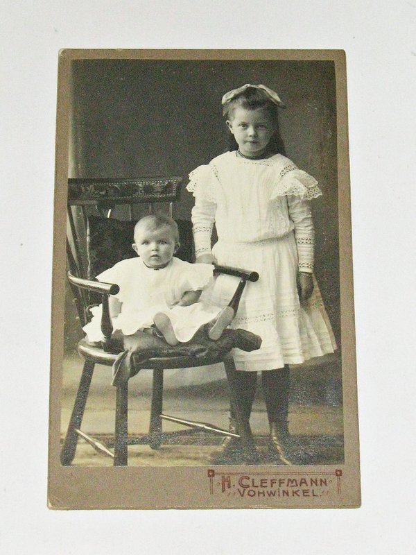 CDV-Foto "Geschwisterpaar" um 1905