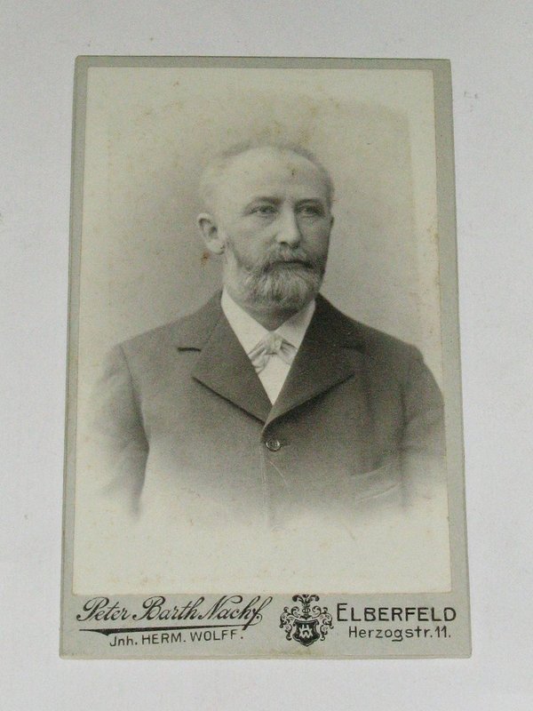 CDV-Foto "Mann mit Vollbart" um 1900