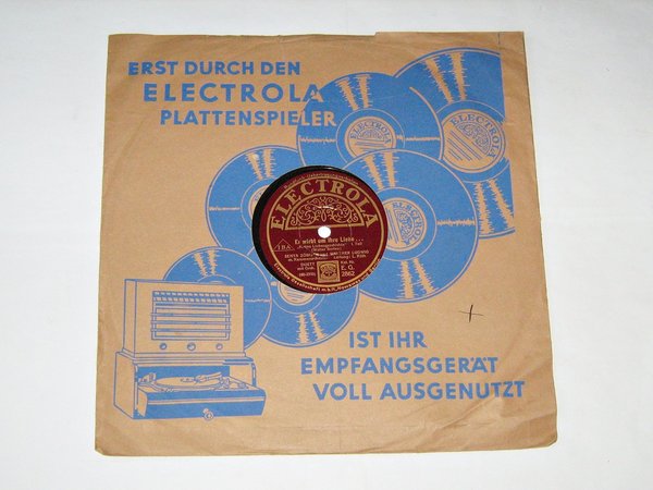 Schellackplatte Electrola um 1930 ~ Zöbisch + Ludwig ~ Kleine Liebesgeschichte