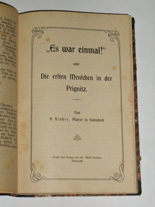 Prignitzer Volksbücher ~ 1919