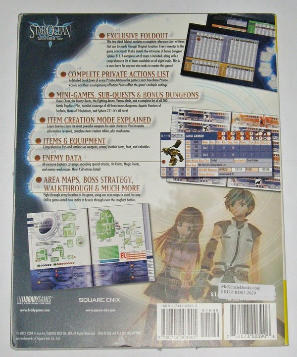 Strategy Guide Star Ocean - Till the End of Time