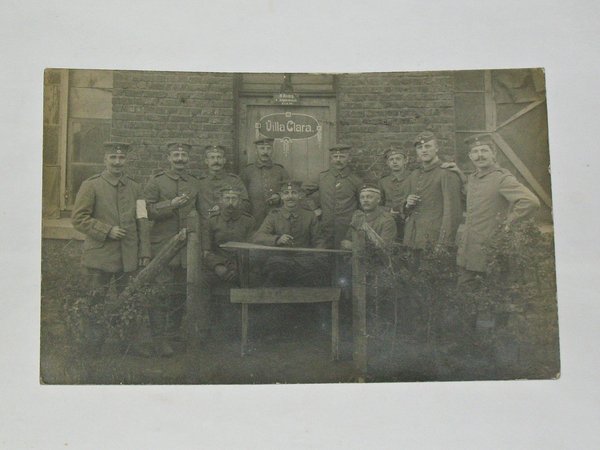 Feldpostkarte "11 Kameraden des Res. Inf. Rgt 76, 11. Komp." ~ 1916