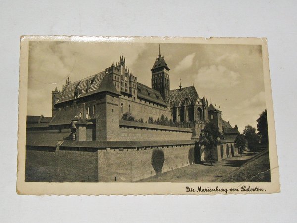 Ansichtskarte Die Marienburg von Südosten ~ gel. 1942