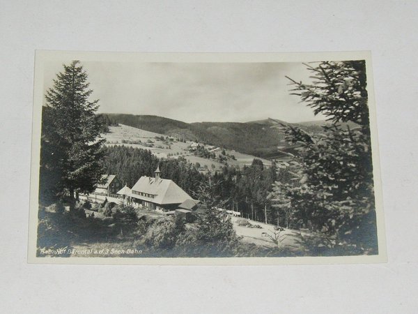Ansichtskarte Bahnhof Bärental an der 3 Seen-Bahn ~ um 1940