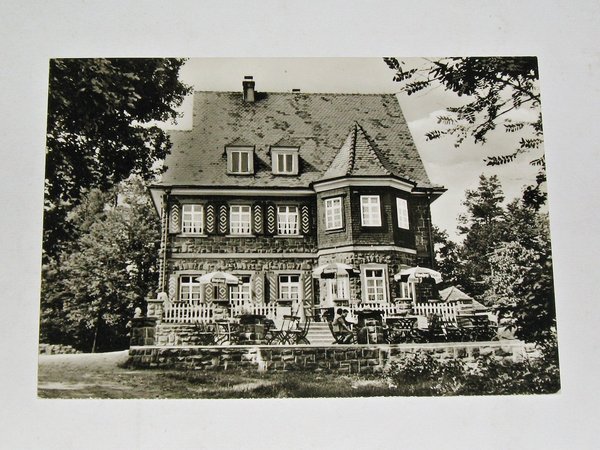 Ansichtskarte Höhengaststätte "Weisser Stein" bei Heidelberg ~ um 1960