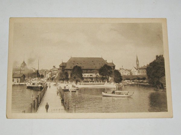 Ansichtskarte Konstanz - Hafen ~ um 1920