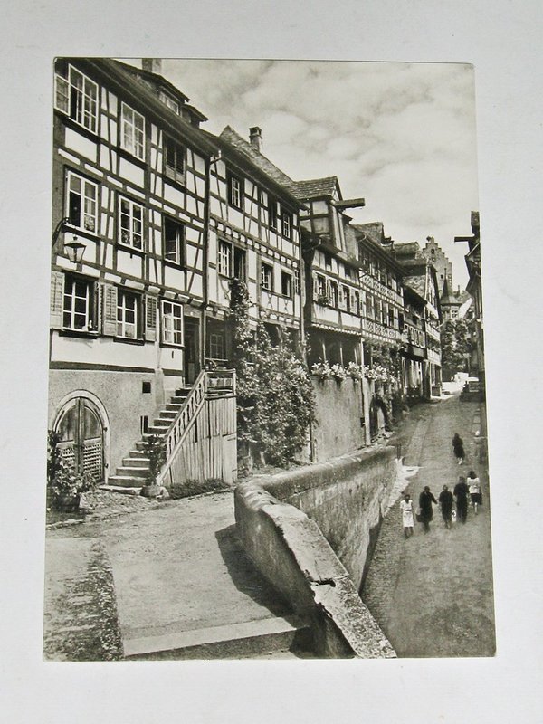Ansichtskarte Meersburg - Steigstraße ~ um 1955