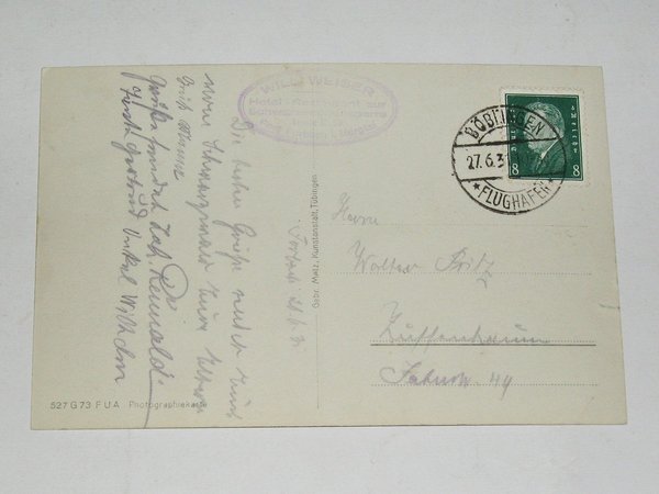 Ansichtskarte Murgwerk bei Forbach - Druckrohrleitung ~ gel. 1931